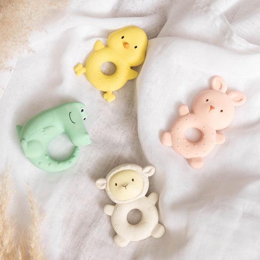 Anneau de Dentition Poussin 100% Caoutchouc Naturel