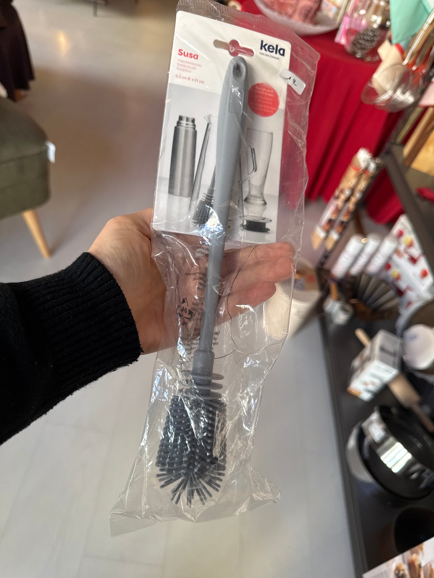 Goupillon en silicone, Kela