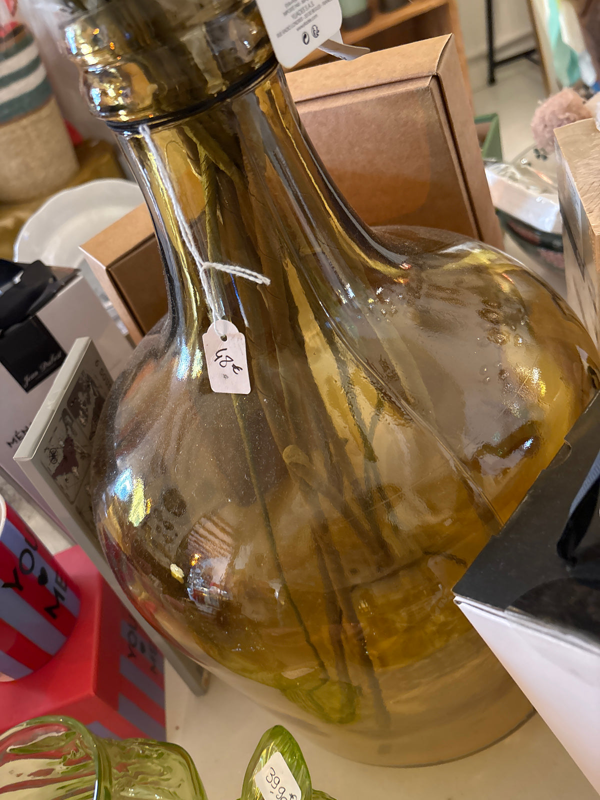 Vase verre dame Jeanne