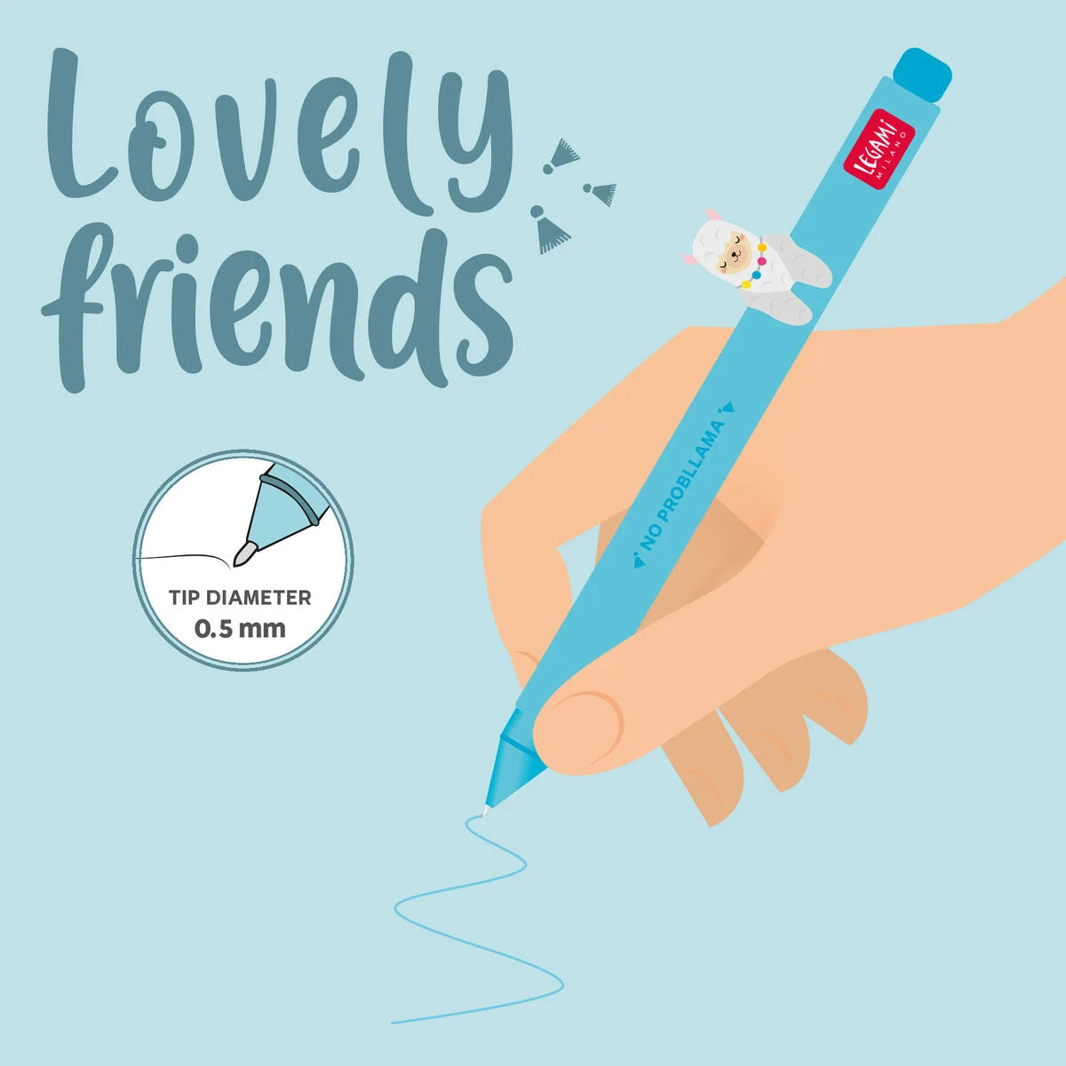 Stylo Gel Lama Décoratif Lovely Friends