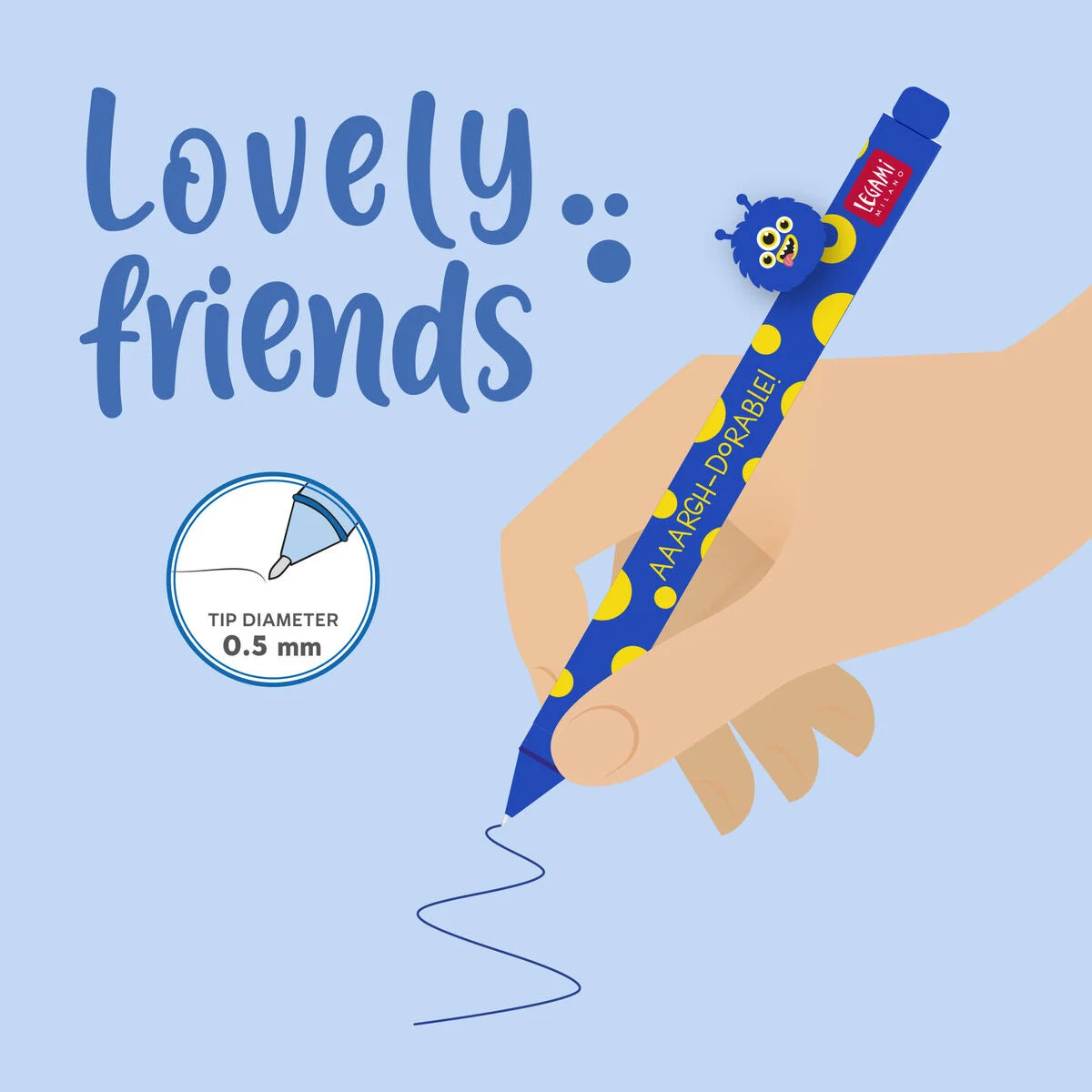 Stylo Gel Monster Décoratif Lovely Friends