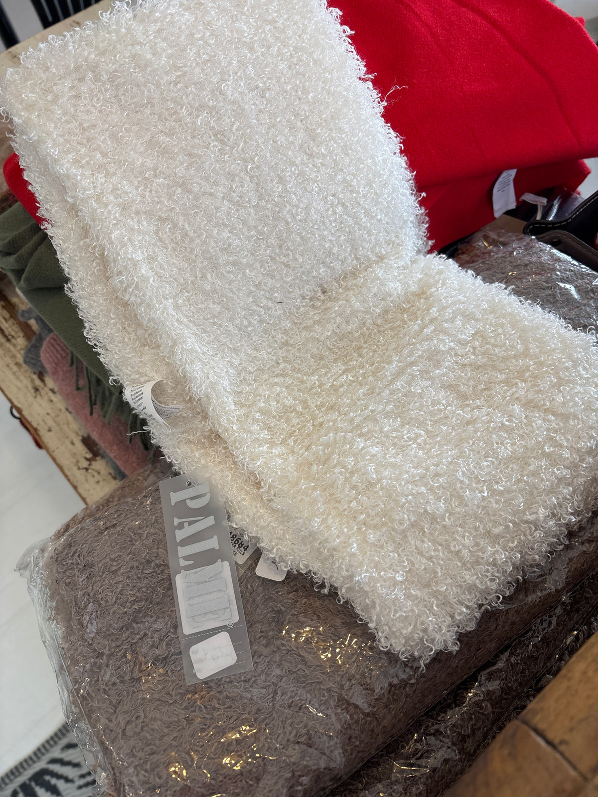 Snood fils tour de cou bouclettes