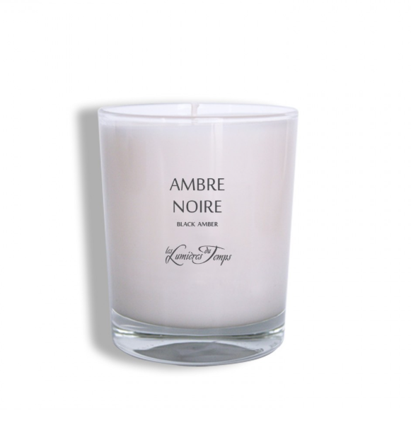 bougie les lumières du temps ambre noire