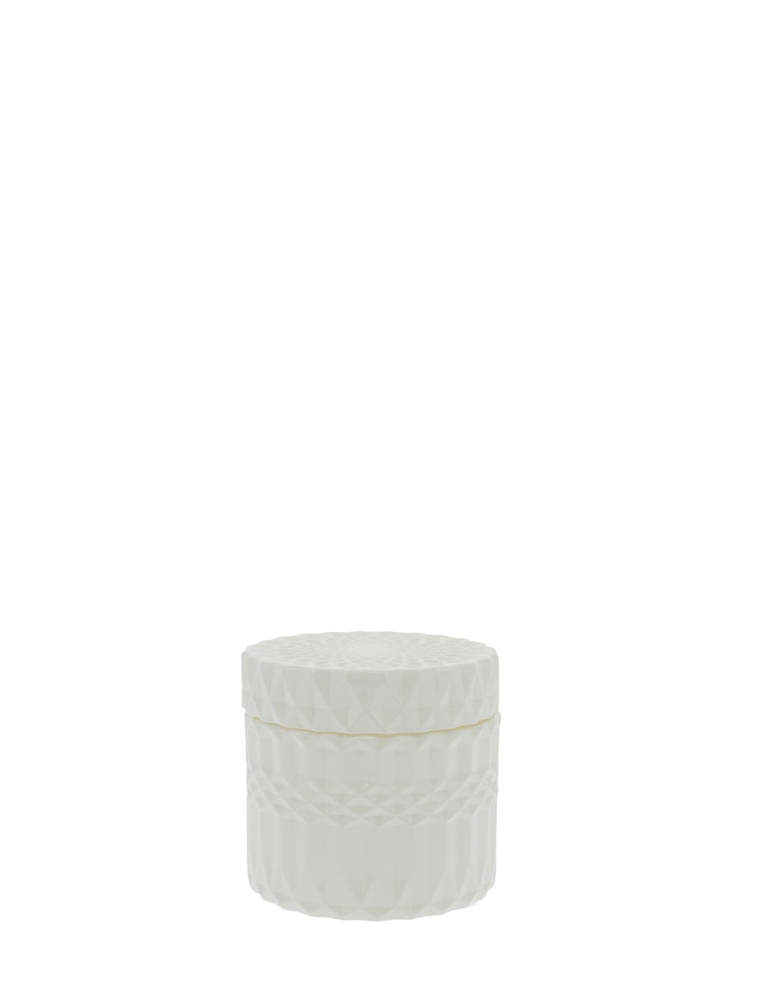 Bougie Facette Blanche 220g Poudre de Riz