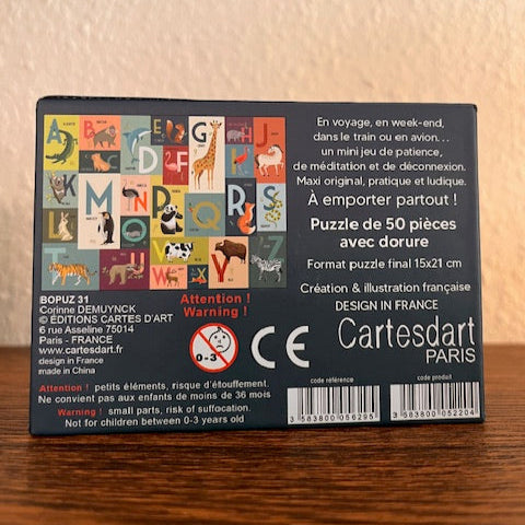 mini puzzle 50 pièces Cartes d’Art