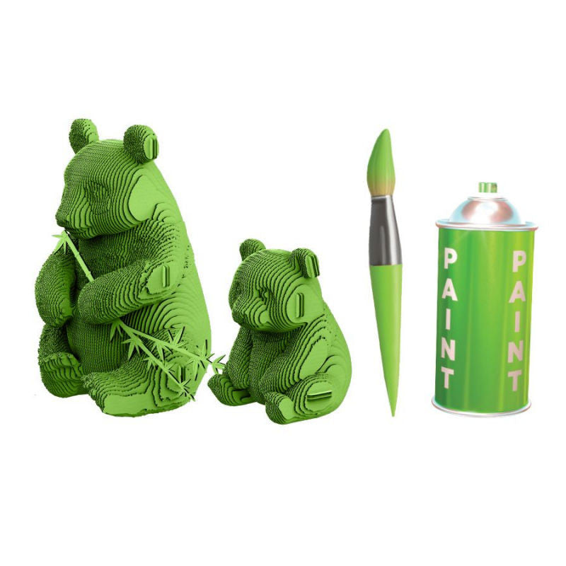 Famille Panda puzzle 3D