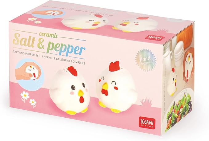 duo poules céramique salière poivrière Legami