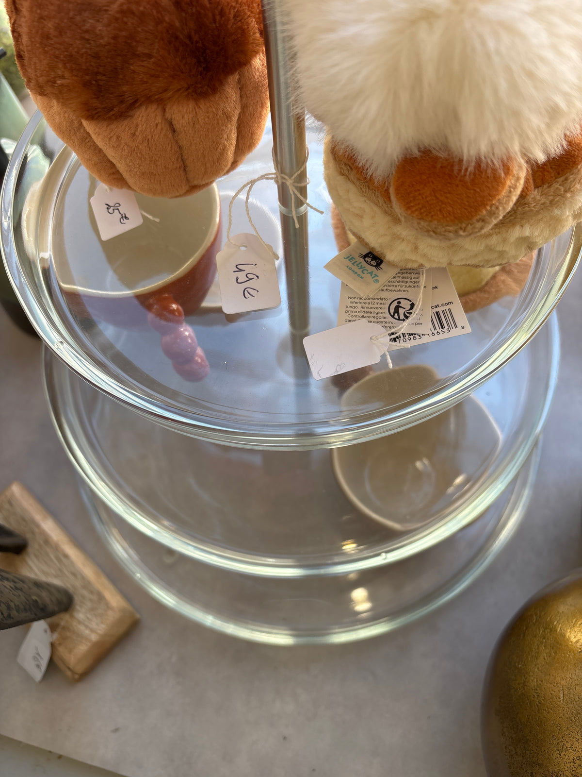 Présentoir gâteau verre