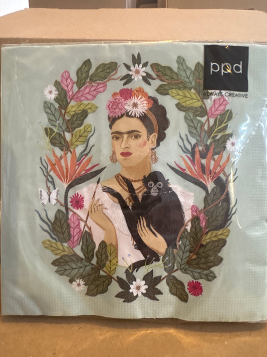 Serviette papier Frida Kahlo 33x33