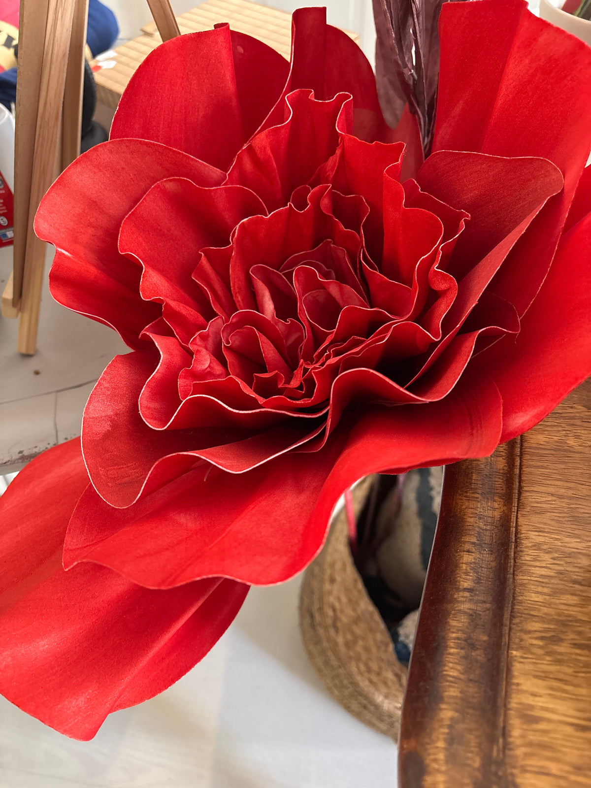 Fleurs rouge grand modèle