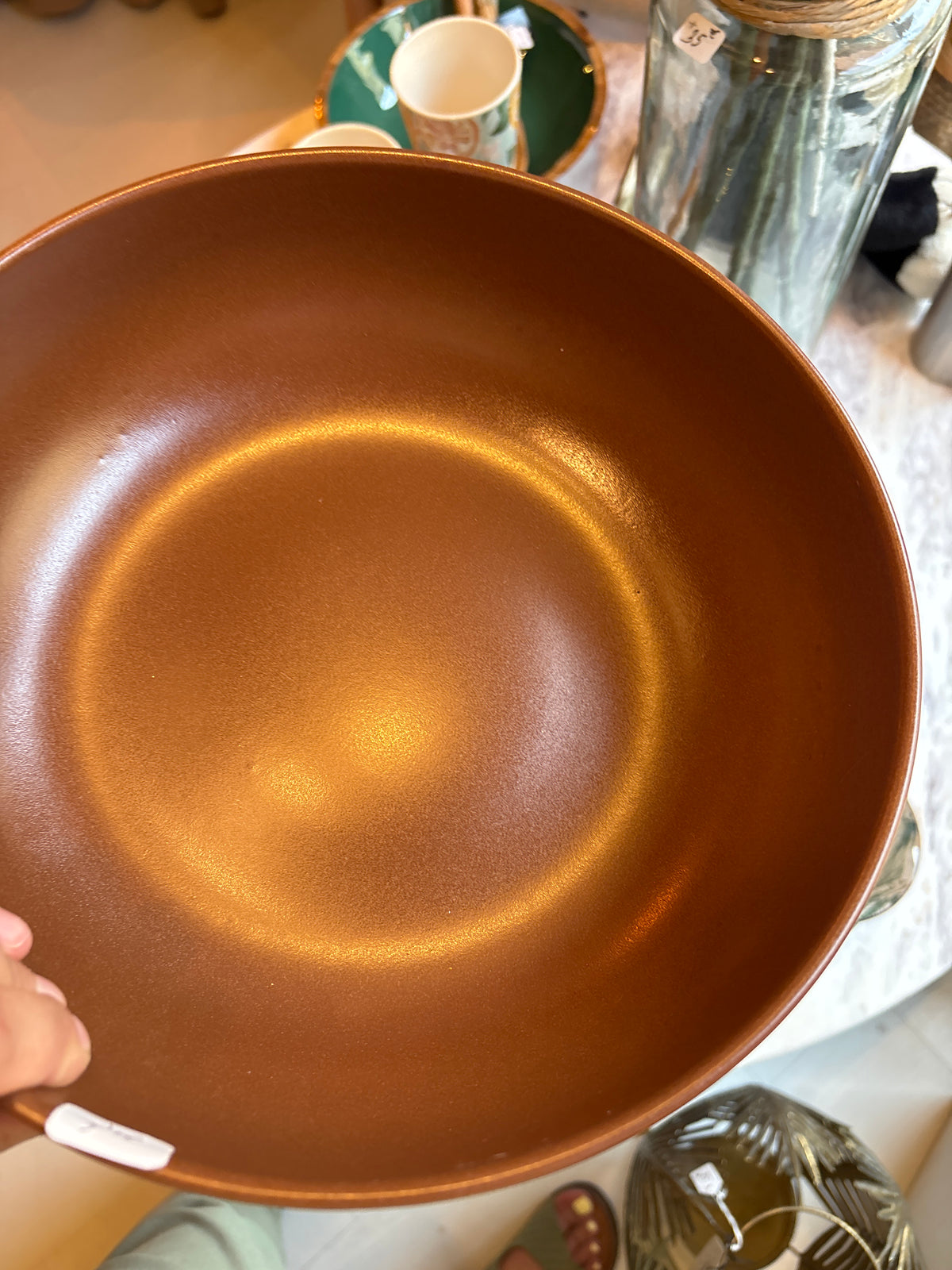 Saladier, 26 cm, Uno, chocolat