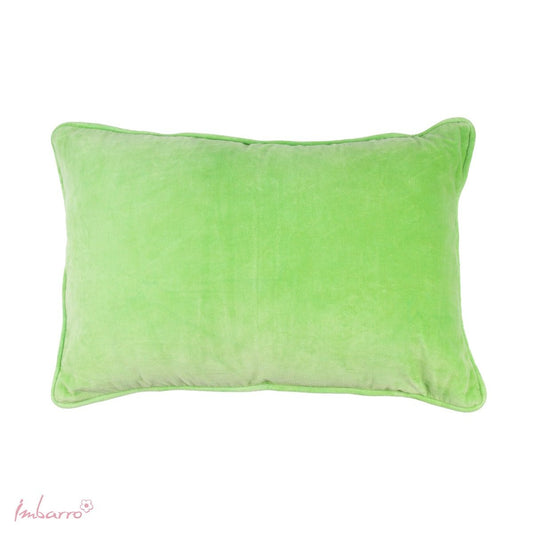 Coussin velours jaune vert Lala P Pear Imbarro 40x60 cm 
