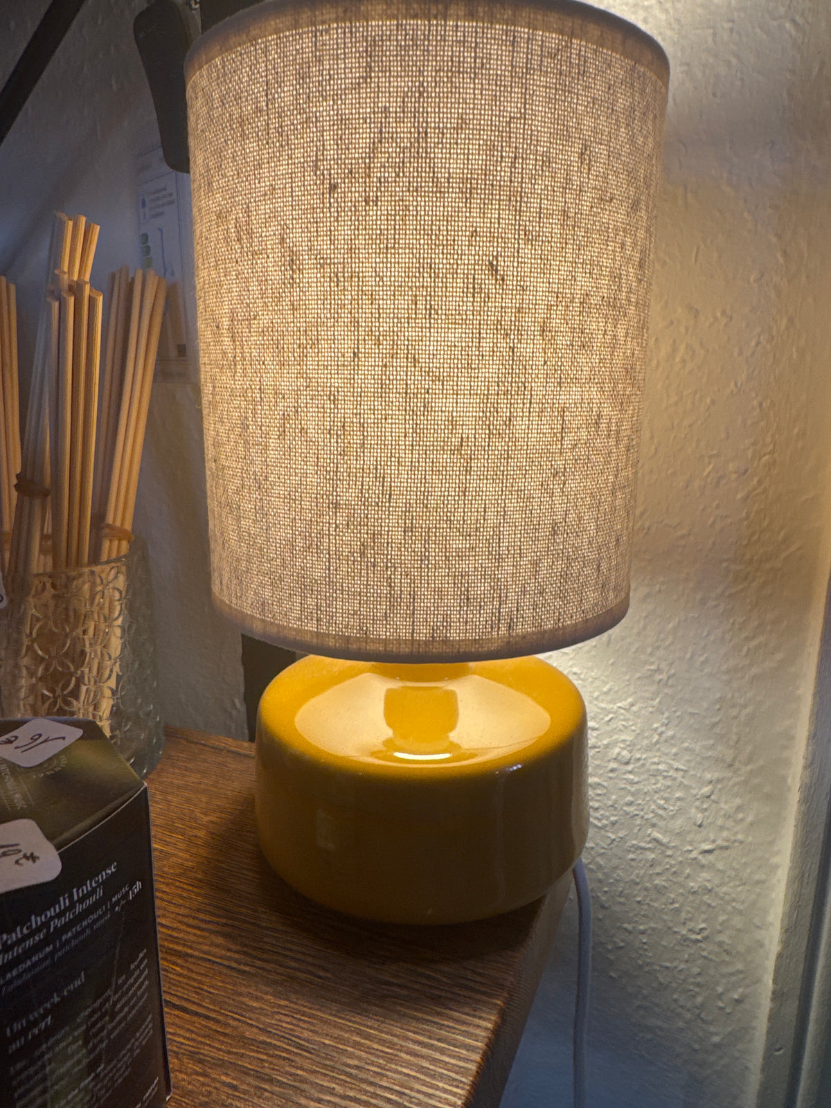 Lampe de chevet safran foncé /Moutarde
