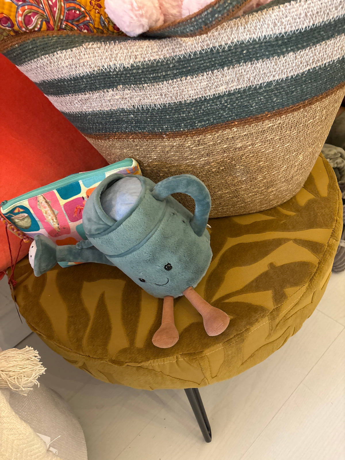 Pouf moutarde