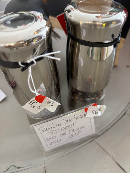 Duo moulin Peugeot inox sel poivre zeli