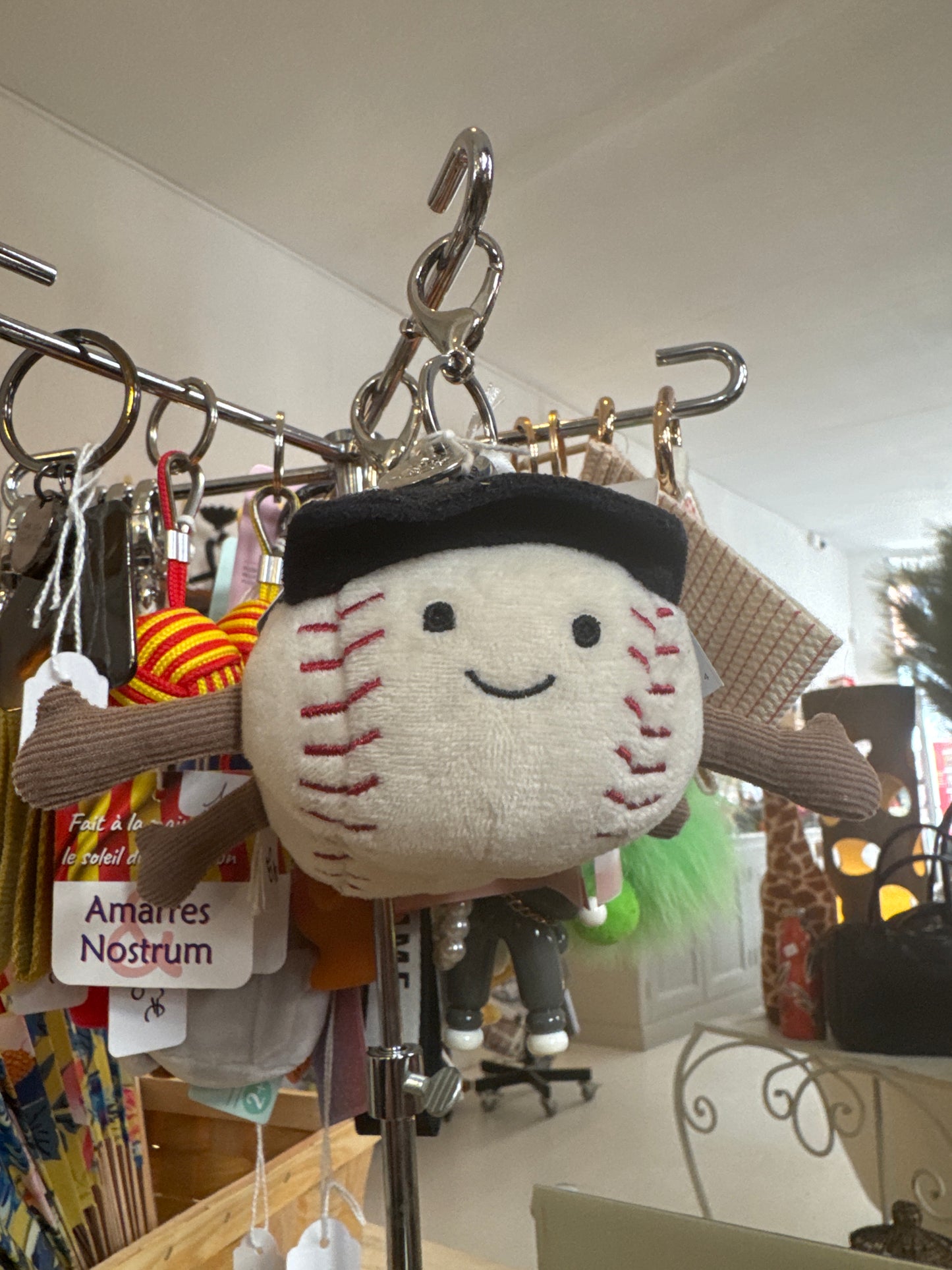 Porte-clés, balle de baseball ￼