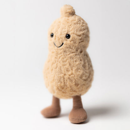Amuseables Peanut Jellycat face sourire houppette yeux pétillants 15x7 cm