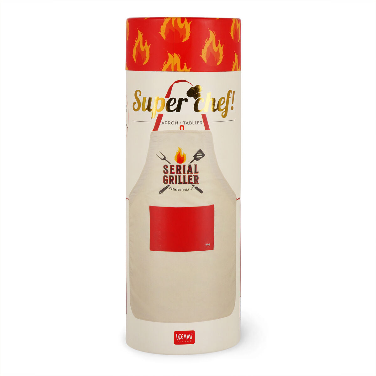 Tablier cuisine Serial Griller Legami cadeau original fête des pères anniversaire