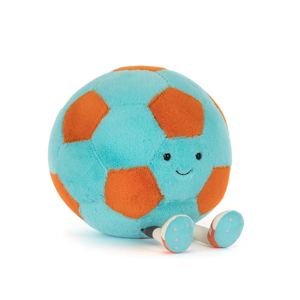 Jellycat Amuseables Football de profil – cadeau original pour fan de foot
