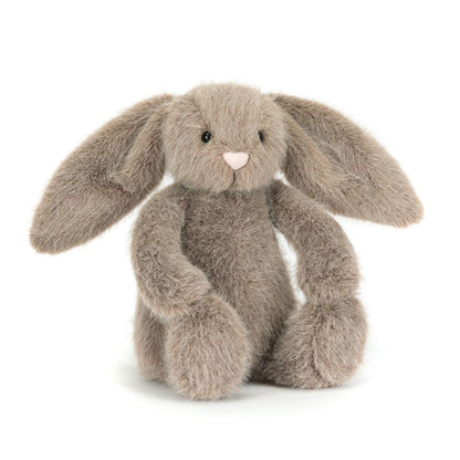Détail fourrure vaporeuse Fawn Flufflet Bunny Jellycat – texture unique douceur premium bébé