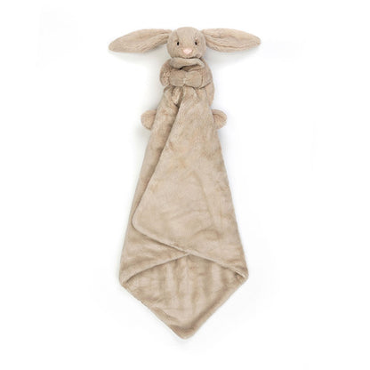 Doudou lapin Jellycat Soother beige déplié