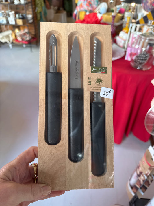 Coffret, set éplucheur noir,JEAN DUBOST