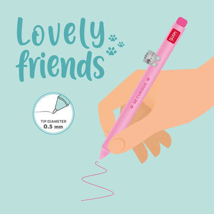 Stylo Gel Chat Décoratif Lovely Friends