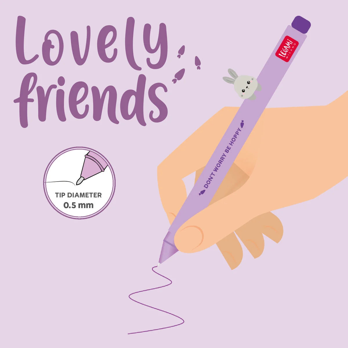 Stylo Gel Lapin Décoratif Lovely Friends