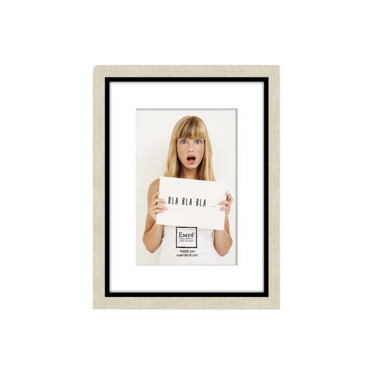 Cadre Bois Fin Fond Noir – EMDE | Format 10x15 et 15x20 cm FSC