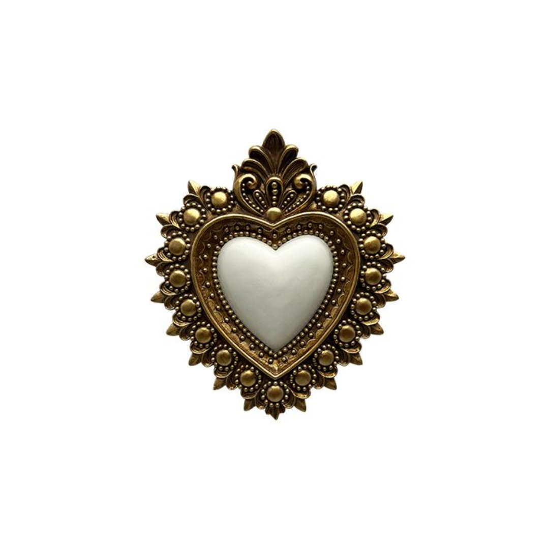 Déco Murale Ex-Voto Blanc – EMDE | 13x14,5 cm