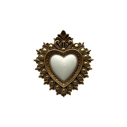 Déco Murale Ex-Voto Blanc – EMDE | 13x14,5 cm