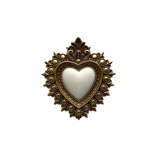 Déco Murale Ex-Voto Blanc – EMDE | 13x14,5 cm