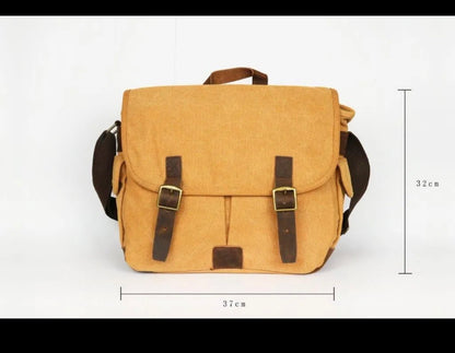 Sac bécasse cuir et Toile Crazy Lou Ref 6701