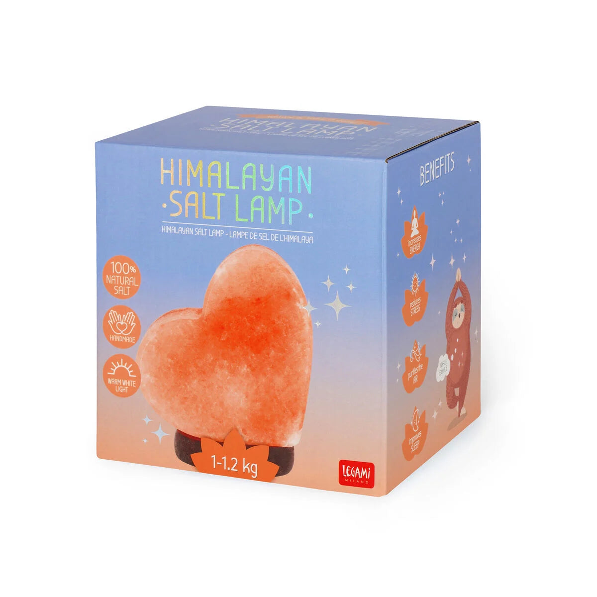 Lampe Sel de l'Himalaya cœur