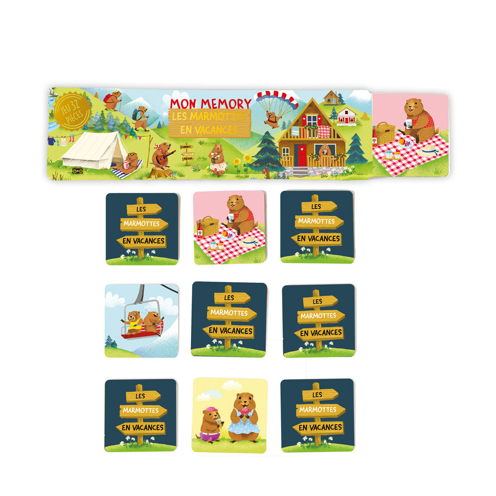 eu memory Mon Memory du Zoo 32 pièces Carte d'Art boîte illustrée animaux enfant dès 3 ans