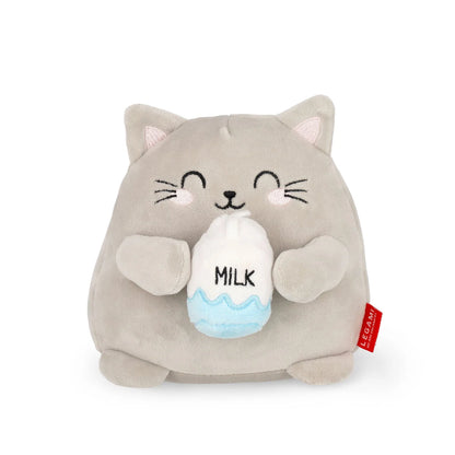 Peluche chat noir et blanc Kitty Legami Mini Super Soft avec carte d'identité personnalisable.