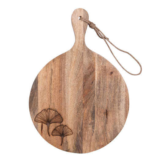 Planche à découper ronde Ginkgo hêtre massif 43x30 cm Table Passion – huilée alimentaire MT Boutique L'Isle-Jourdain