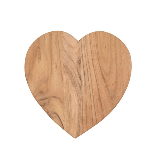 Planche à découper cœur Dalbert acacia naturel 28x28 cm Côté Table – MT Boutique L'Isle-Jourdain
