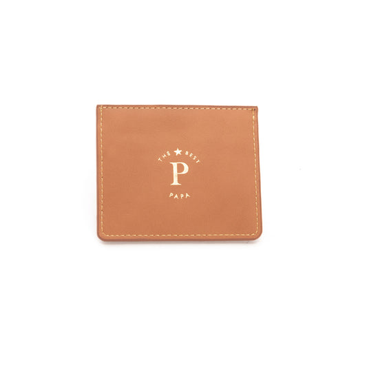 Porte-carte Papa Amadeus en simili cuir PU – cadeau Fête des Pères original
