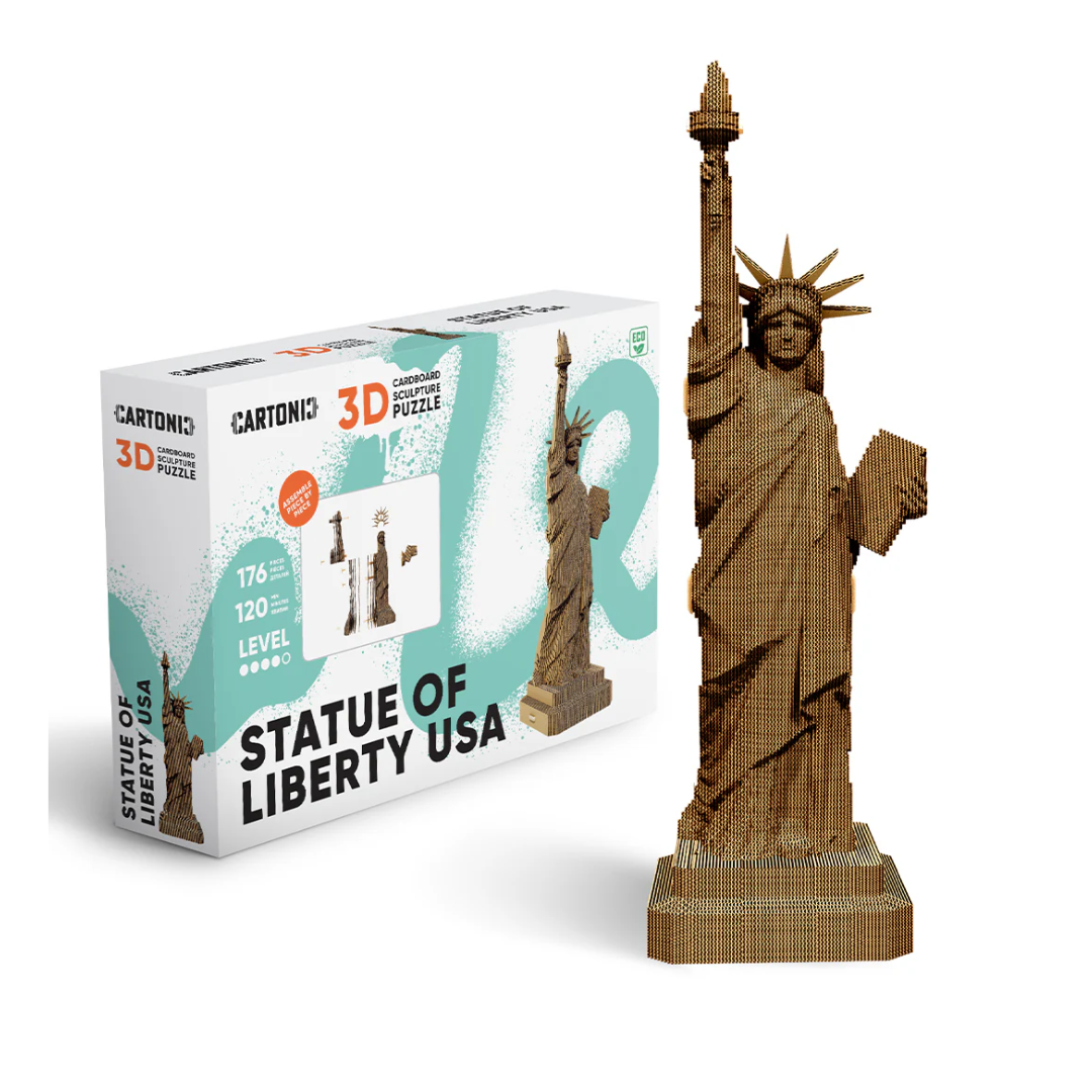 Puzzle 3D carton Statue de la Liberté 176 pièces Cartonic boîte – MT Boutique