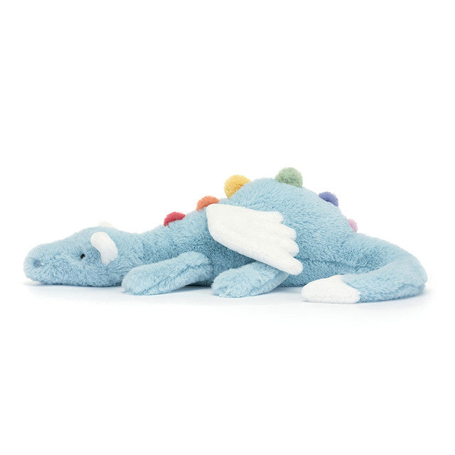 Jellycat Sky Dragon Large de face – grande peluche dragon douce pour enfant
