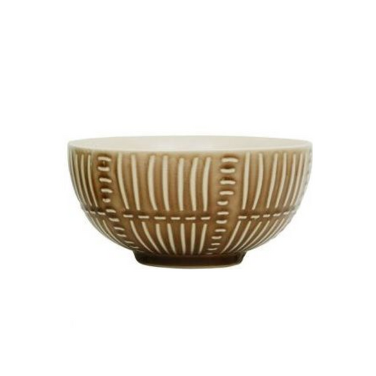 Bol en céramique beige effet lavé, contenance 65 cl. Collection Green Wash de Sema Design. Élégant et pratique pour vos repas quotidiens.