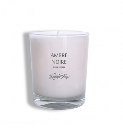 bougie les lumières du temps ambre noire
