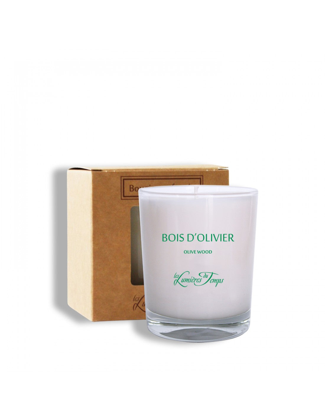 Bougie Parfumée Bois d'Olivier - Cires Végétales - 180g