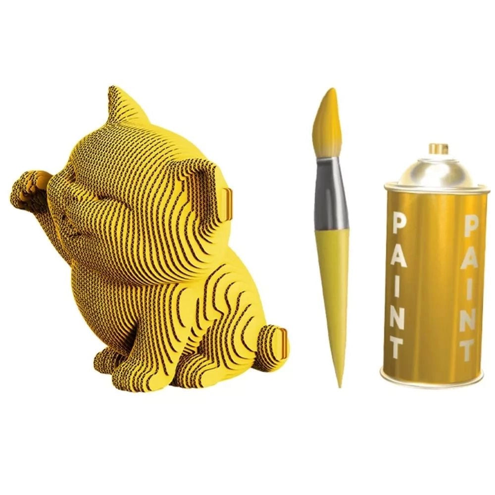 Puzzle 3D chat maneki de la amrque cartonic