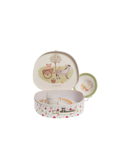 vaisselle bébé mélamine assiette bol verre cuillère fourchette