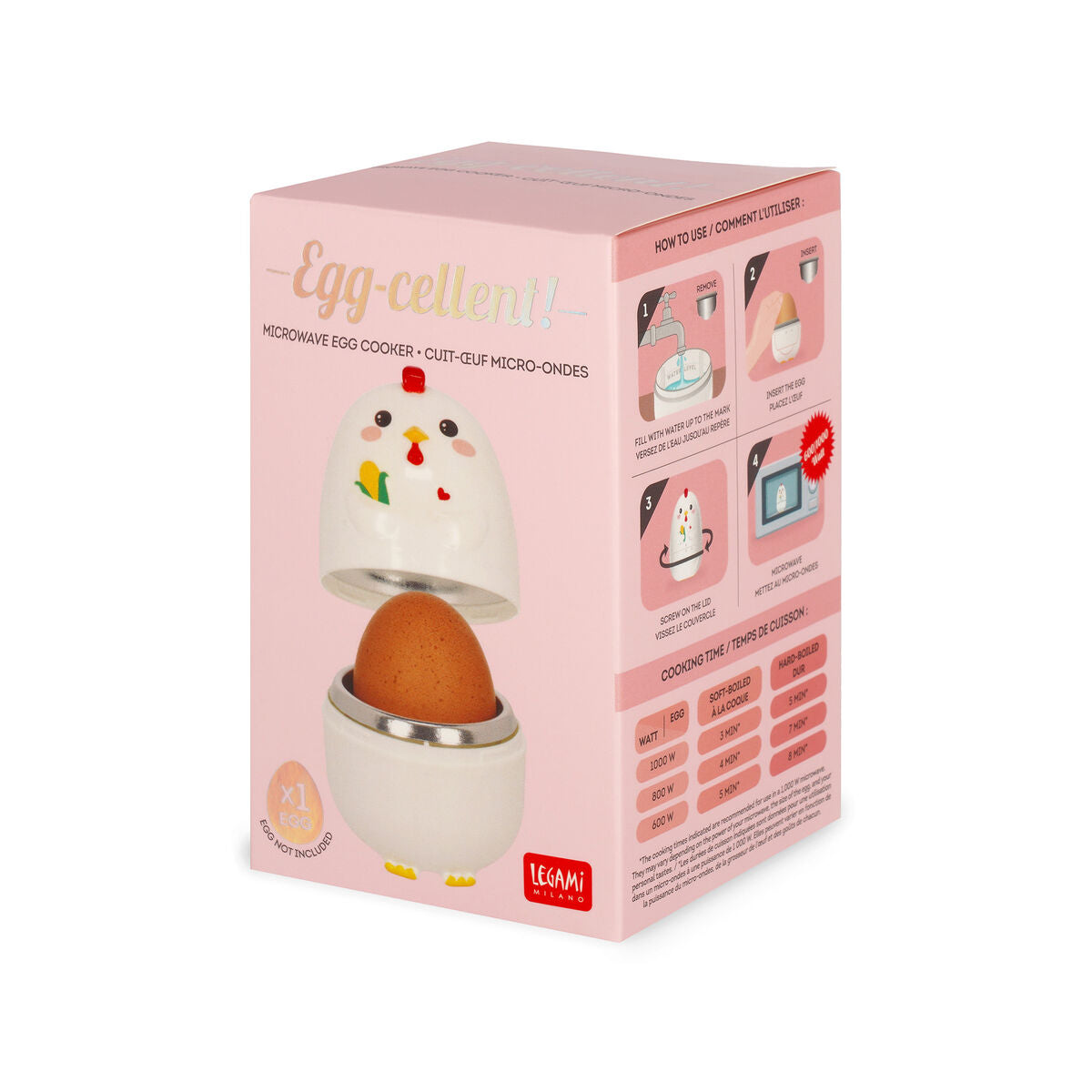 Cadeau cuisine original cuit-œuf poussin Legami Egg-Cellent – idée cadeau crémaillère collègue MT Boutique L'Isle-Jourdain
