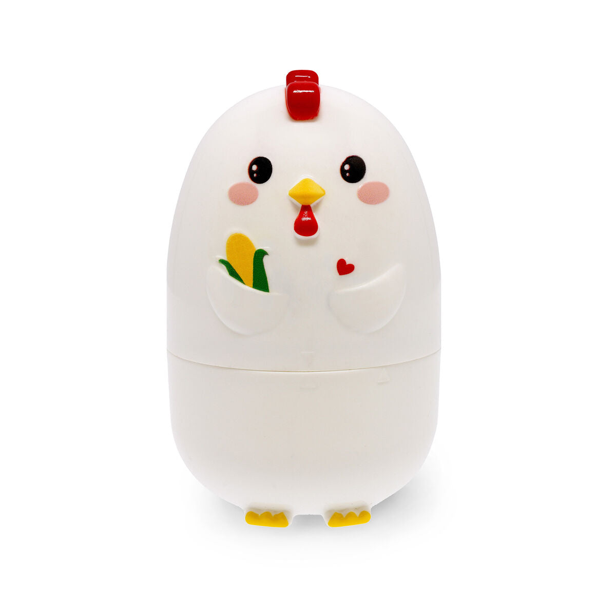 Cuit-œuf Legami Egg-Cellent ouvert avec œuf – œuf à la coque prêt en 3 minutes micro-ondes