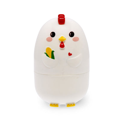 Cuit-œuf Legami Egg-Cellent ouvert avec œuf – œuf à la coque prêt en 3 minutes micro-ondes