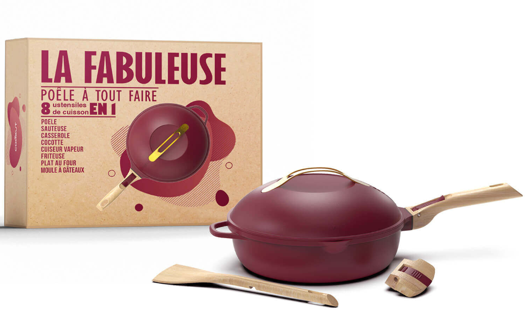 La Fabuleuse – Poêle 8-en-1 polyvalente 24cm